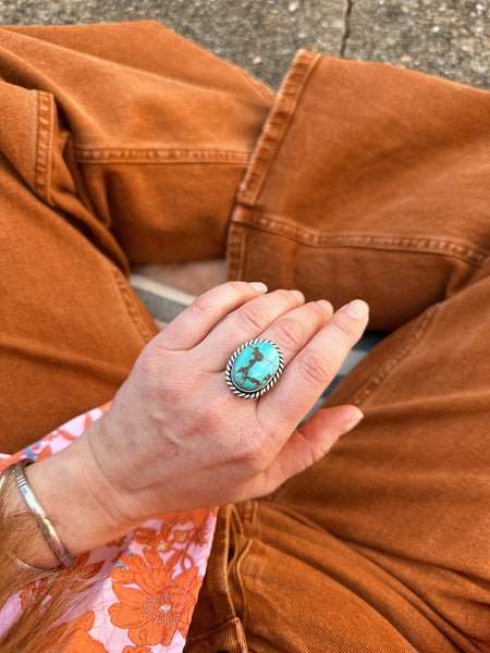 LASSO TURQUOISE RING - NO. 1 - FINISH TO SIZE