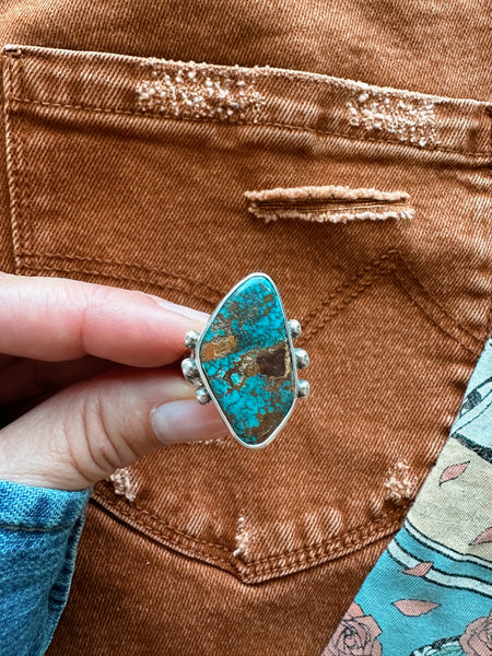SOLANA TURQUOISE RING  - NO. 1 - SIZE 7.75
