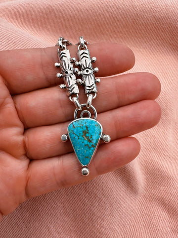 FORGET ME NOT TURQUOISE NECKLACE - NO. 3