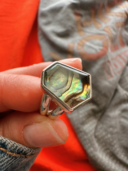 ABALONE RING - NO.1 - SIZE 7 1/4