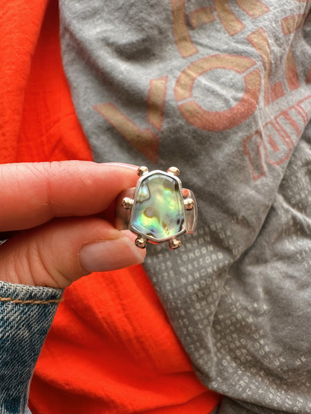 ABALONE RING - NO.2 - SIZE 9