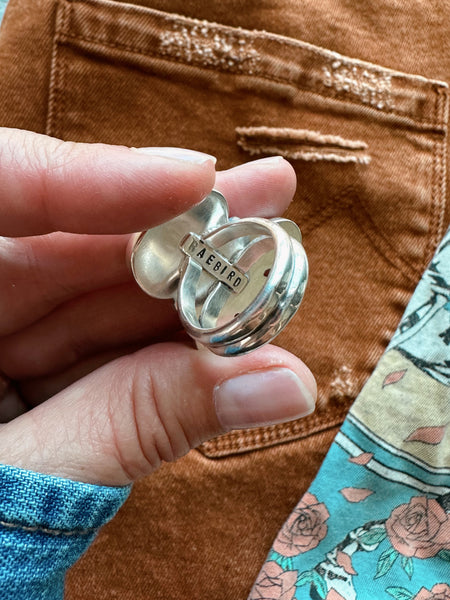 CONEFLOWER TURQUOISE RING  - NO. 1 - SIZE 8