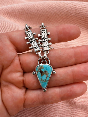 FORGET ME NOT TURQUOISE NECKLACE - NO. 1
