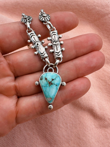 FORGET ME NOT TURQUOISE NECKLACE - NO. 4