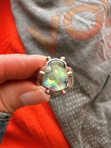 ABALONE RING - NO.2 - SIZE 9