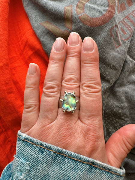 ABALONE RING - NO.2 - SIZE 9