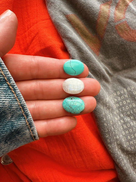 TRIPLE STONED RING - NO. 1 - FINISH TO SIZE