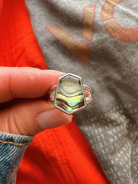 ABALONE RING - NO.1 - SIZE 7 1/4