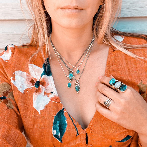 TRIPLE STONED RING - NO. 1 - FINISH TO SIZE