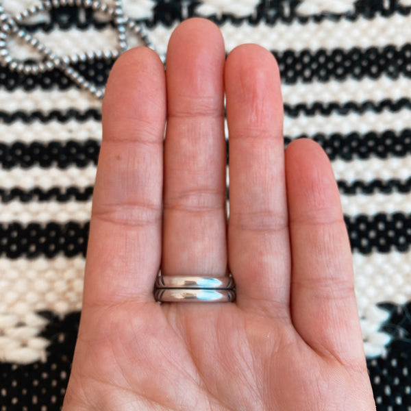 TRIPLE STONED RING - NO. 1 - FINISH TO SIZE