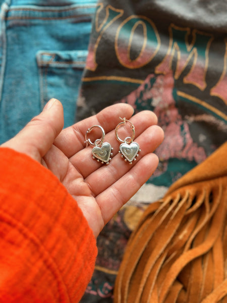 SILVER HEART HOOPS - NO. 1