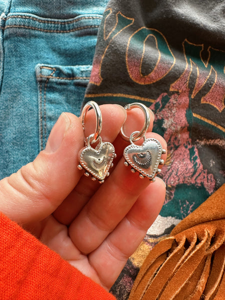 SILVER HEART HOOPS - NO. 1