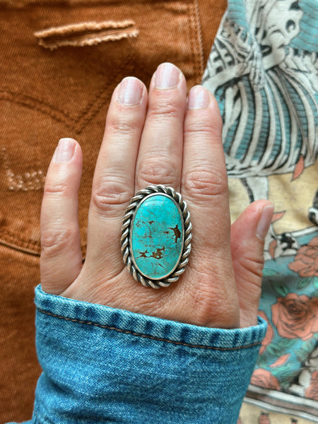 LASSO TURQUOISE RING  - NO. 1 - SIZE 8.5