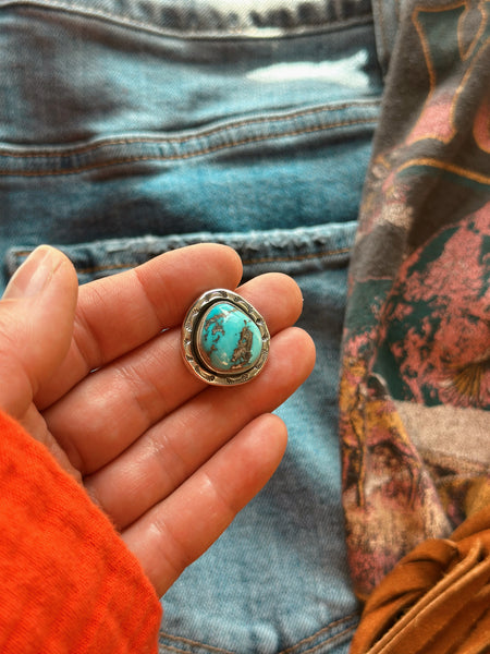 SHILOH TURQUOISE RING - NO. 1 - FINISH TO SIZE