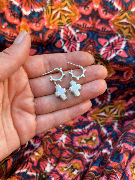 PEARL CROSS HOOPS - NO. 1