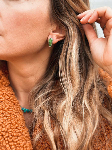 SIMPLE TURQUOISE STUDS - NO. 1