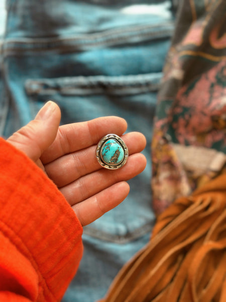 SHILOH TURQUOISE RING - NO. 1 - FINISH TO SIZE