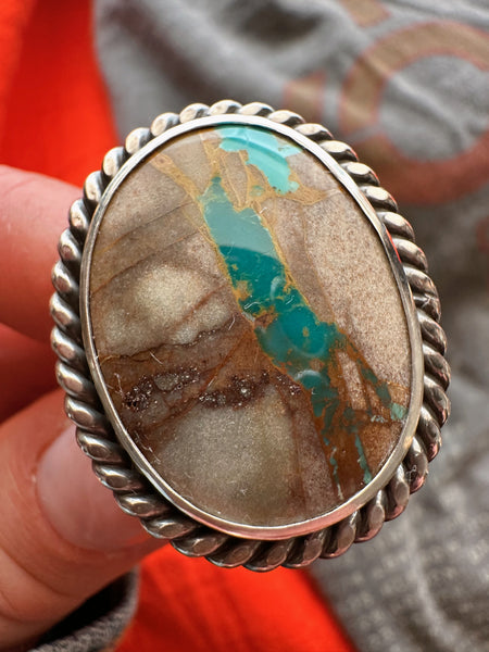 LASSO TURQUOISE RING - SIZE 8 1/4