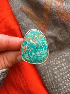 FOX TURQUOISE RING - SIZE 9 3/4