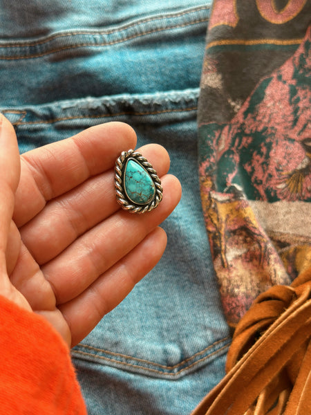 LASSO TURQUOISE RING - NO. 2 - FINISH TO SIZE