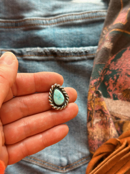 LASSO TURQUOISE RING - NO. 1 - FINISH TO SIZE