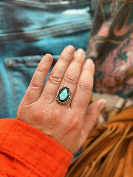 LASSO TURQUOISE RING - NO. 1 - FINISH TO SIZE