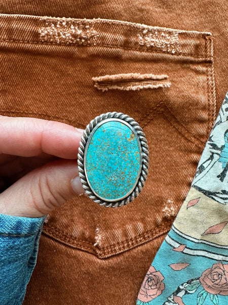 LASSO TURQUOISE RING  - NO. 2 - SIZE 7.75