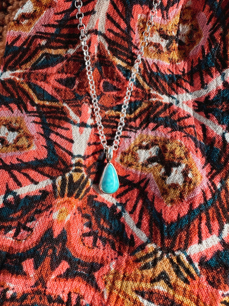 SIMPLE TURQUOISE NECKLACE - NO. 6