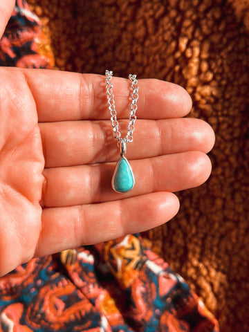 SIMPLE TURQUOISE NECKLACE - NO. 6