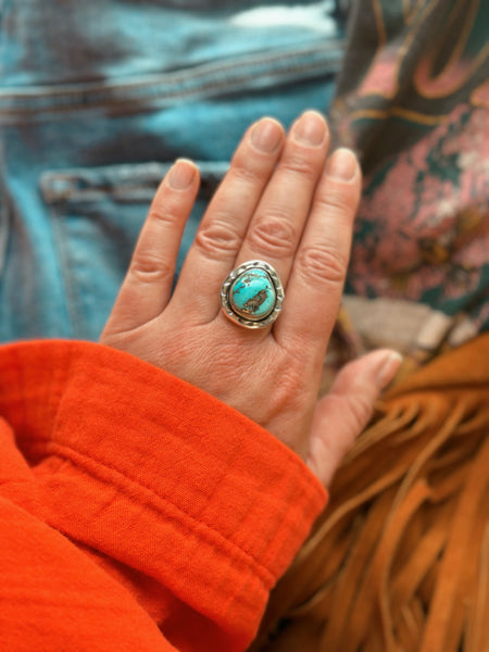 SHILOH TURQUOISE RING - NO. 1 - FINISH TO SIZE