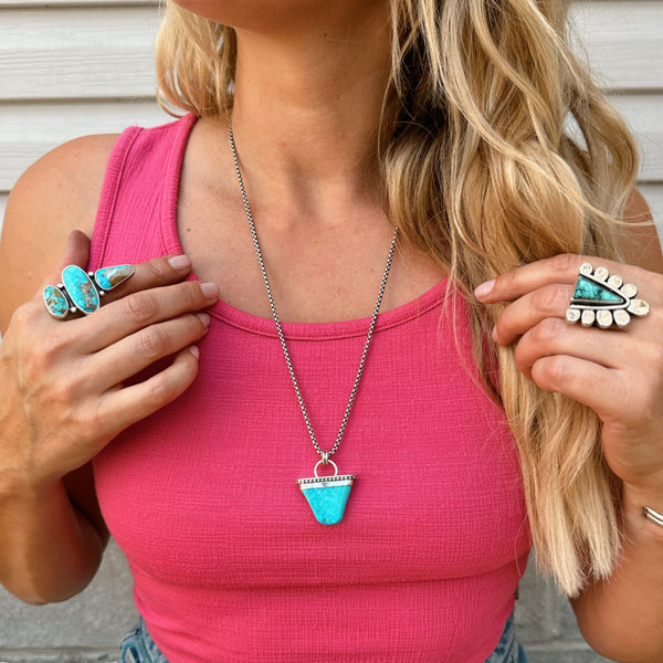 TURQUOISE NUGGET NECKLACE - NO. 2