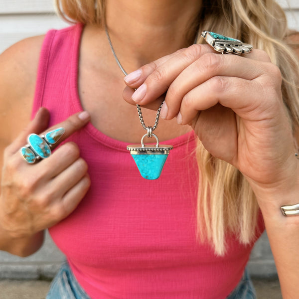 TURQUOISE NUGGET NECKLACE - NO. 2