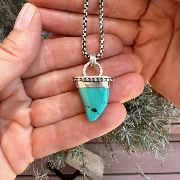 TURQUOISE NUGGET NECKLACE - NO. 8
