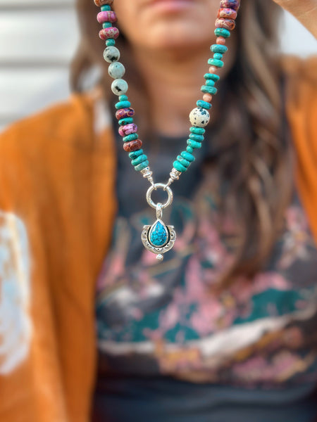 TURQUOISE HORSESHOE CHARM - MADE TO ORDER