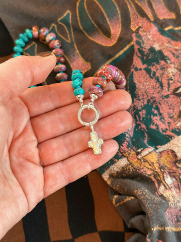 PEARL CROSS CHARM - MADE TO ORDER