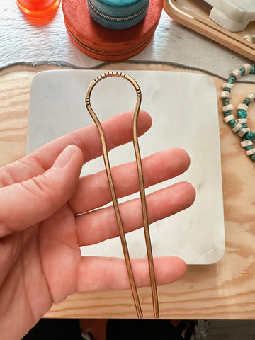 GOLD HAIR FORK - MADE TO ORDER