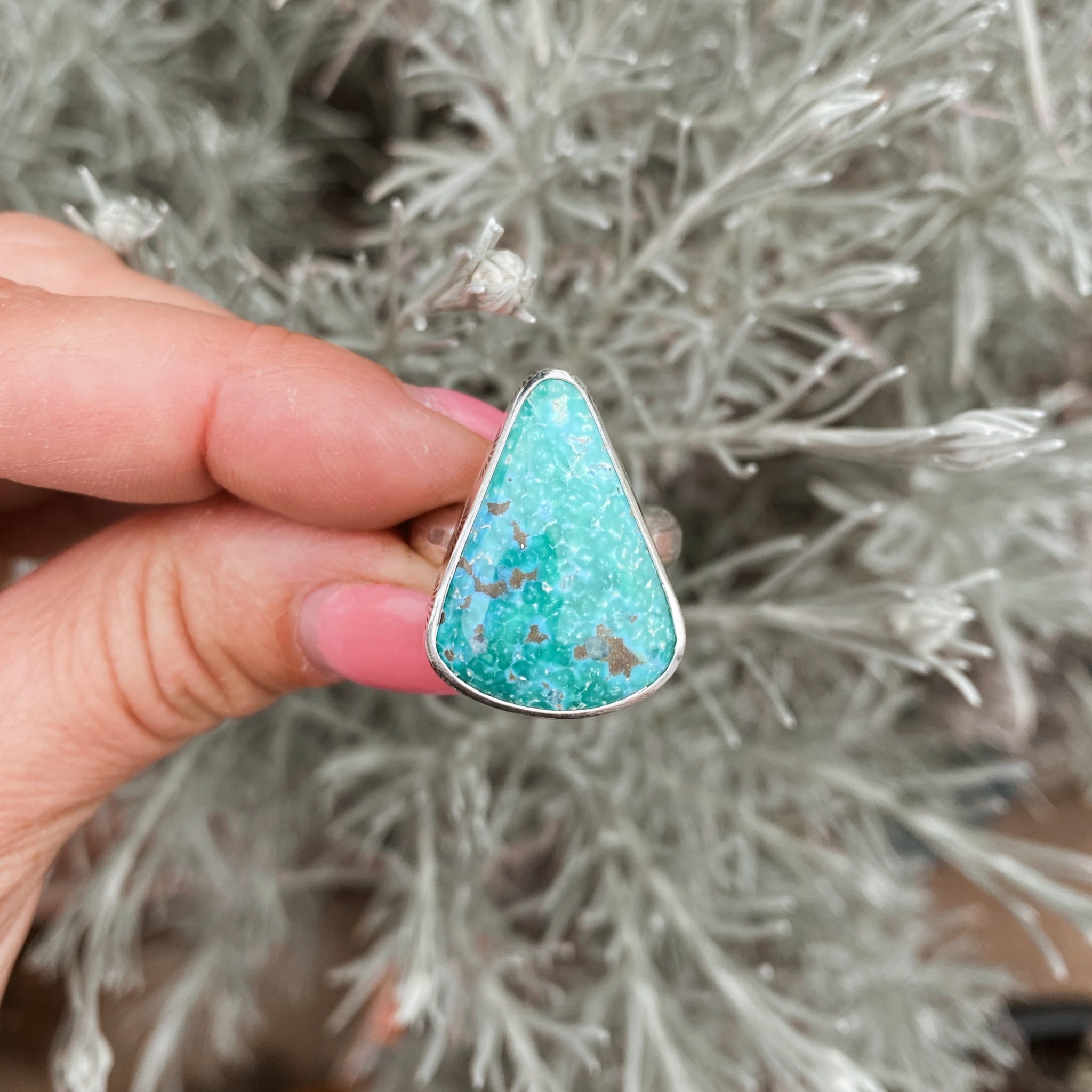 CHUNKY TURQUOISE RING - SIZE 8