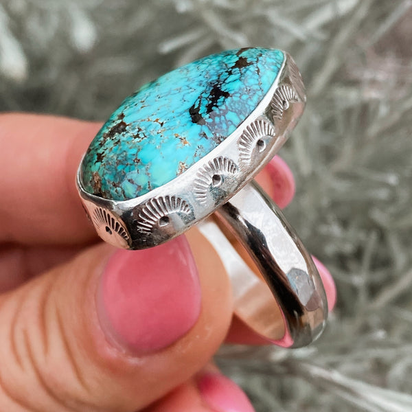 CHUNKY TURQUOISE RING - SIZE 10.5