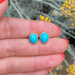SIMPLE TURQUOISE STUDS - NO. 2