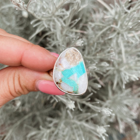 CHUNKY TURQUOISE RING - SIZE 9.5