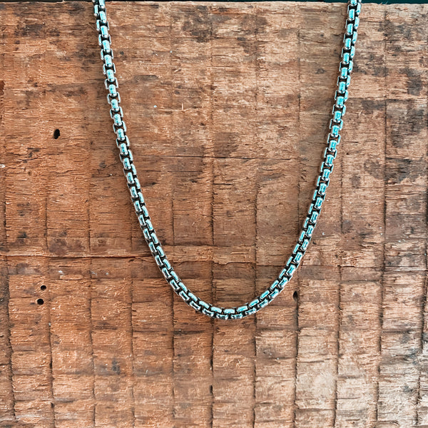 3.6MM SILVER ROUNDED BOX CHAIN